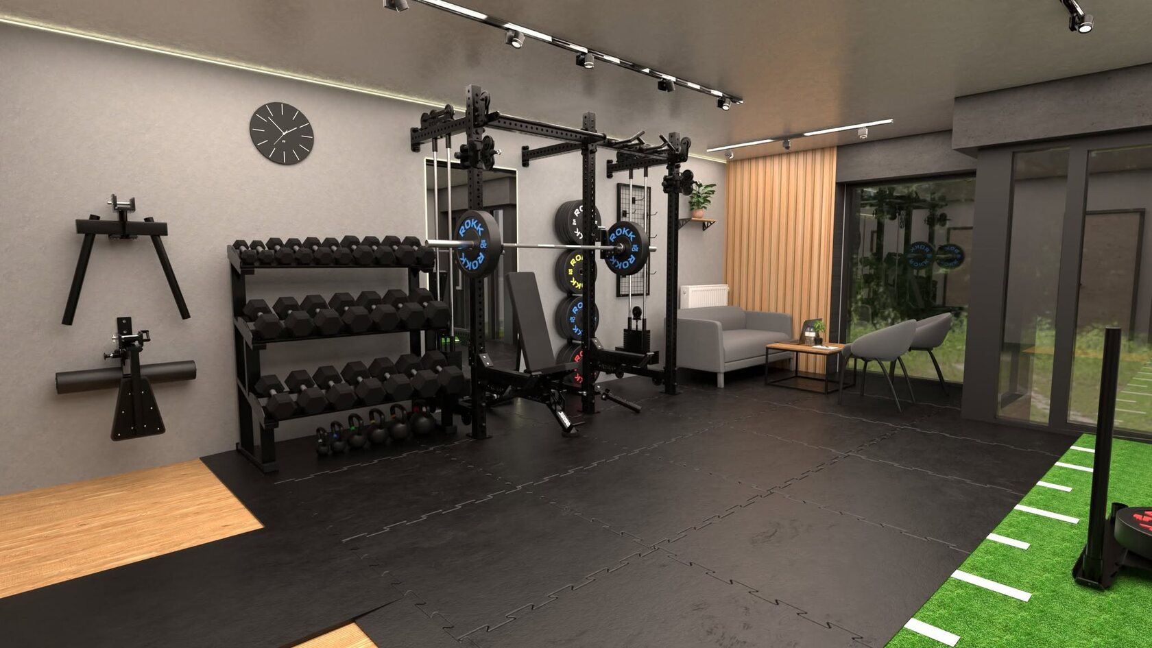Wnętrze studia Athletic Spot w Krakowie, trening przy bólu pleców